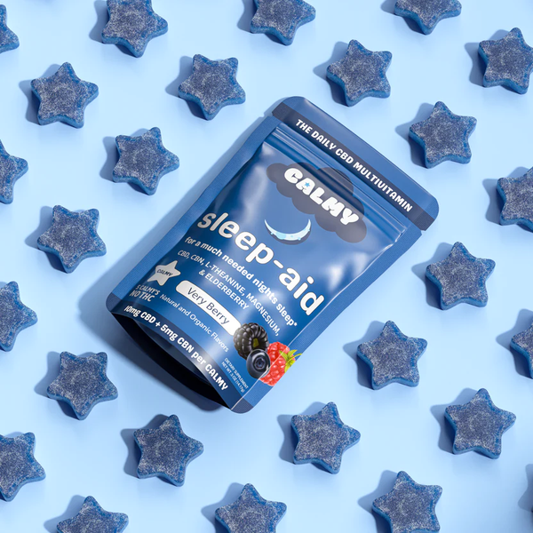 CALMY-  Sleep aid gummies 10mg CBD + 5mg CBN - The Society 