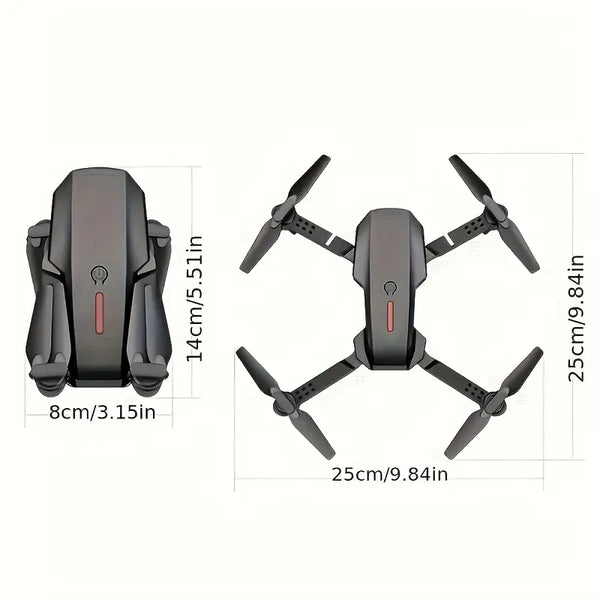 E99D Max Foldable Drone with Dual 4K Camera, App Control, FPV Live Video/Photo - The Society