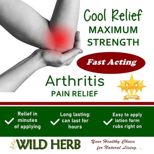 Wild Herb- Cool Relief - Joint & Muscle Rub - Maximum Strength Formula - Assorted 4oz & 8oz Jars - The Society 