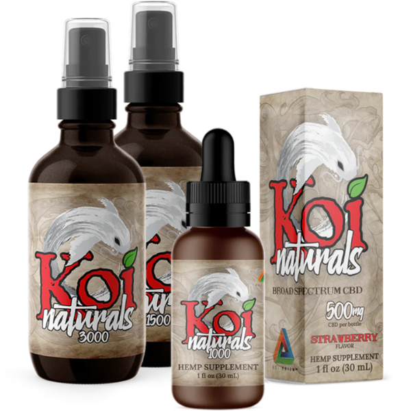 Koi Tincture - Strawberry, Assorted 1000mg, 500mg, 250mg - The Society 