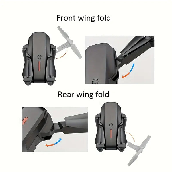 E99D Max Foldable Drone with Dual 4K Camera, App Control, FPV Live Video/Photo - The Society