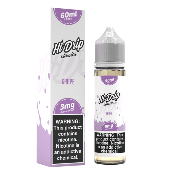 Hi-Drip Series 60mL, Iced & Non-Iced (Flavor & Nicotine Level: 0mg)- Assorted - The Society 