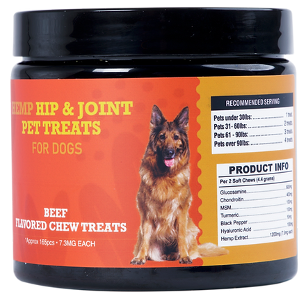 HEMP HIP & JOINT PET TREATS - BEEF FLAVORED - The Society 