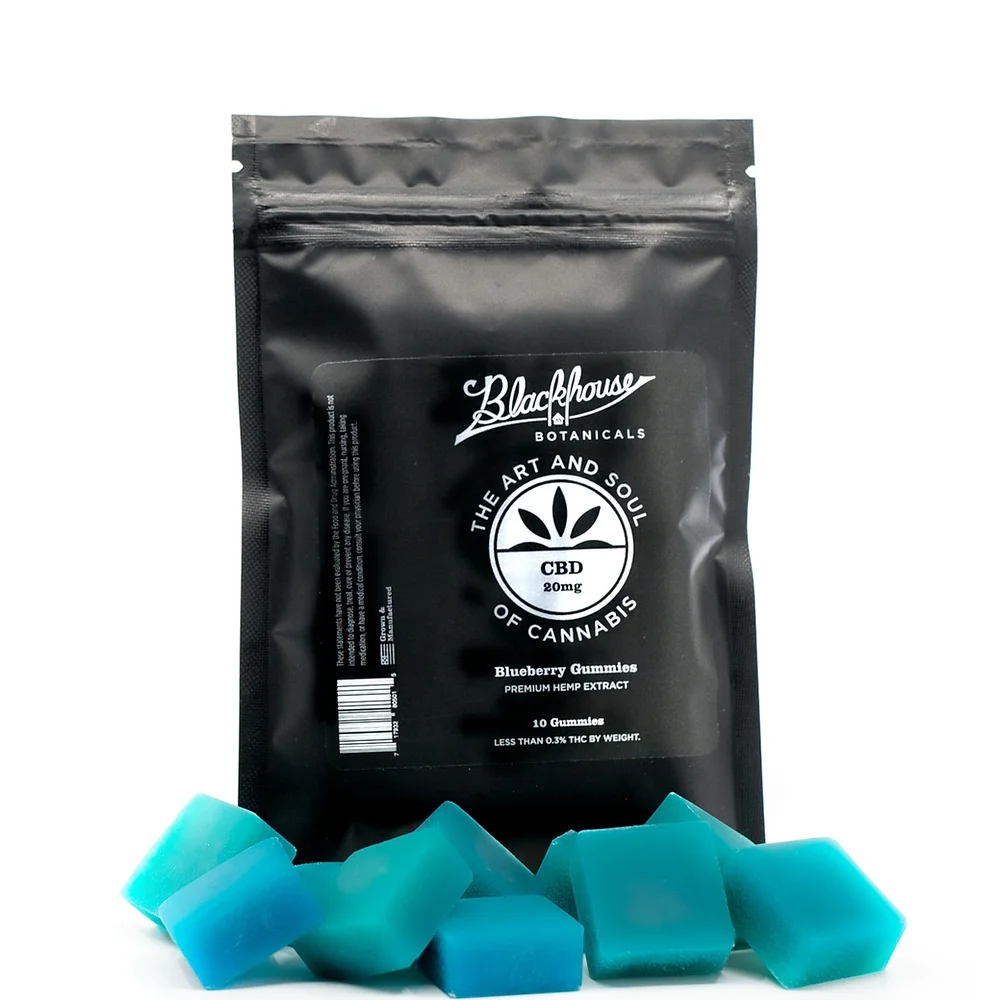 Blackhouse Botanicals Gummies- Full Spectrum CBD, 20mg, 5ct- 100mg Total - The Society 