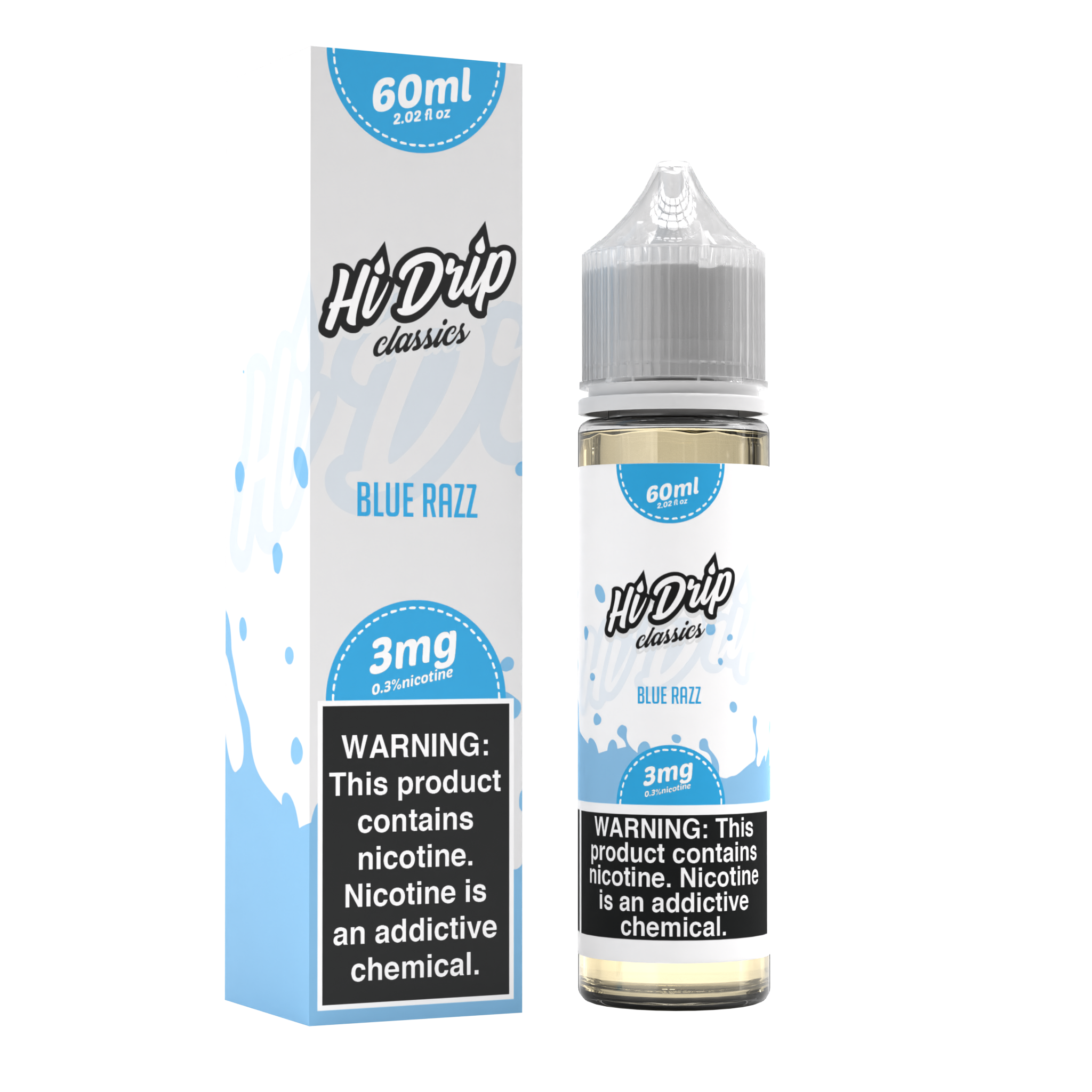 Hi-Drip Series 60mL, Iced & Non-Iced (Flavor & Nicotine Level: 0mg)- Assorted - The Society 