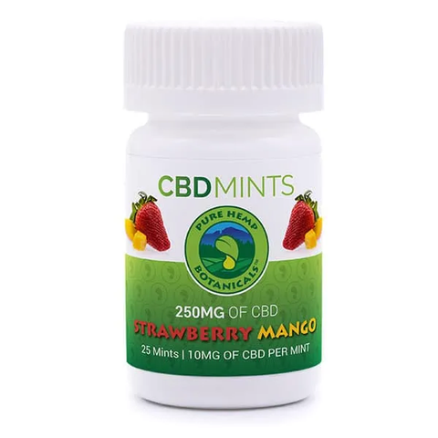 Pure Hemp Botanicals CBD Mints - Strawberry Mango 250mg - The Society 