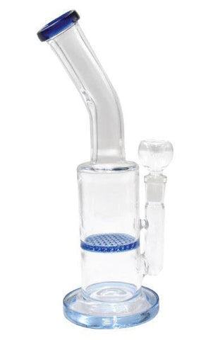 12" Bent Neck Glass Water Bubbler - The Society 