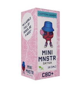 MINI MNSTR DISPOSABLE - COTTON CANDY - SATIVA - CBD+ - The Society 