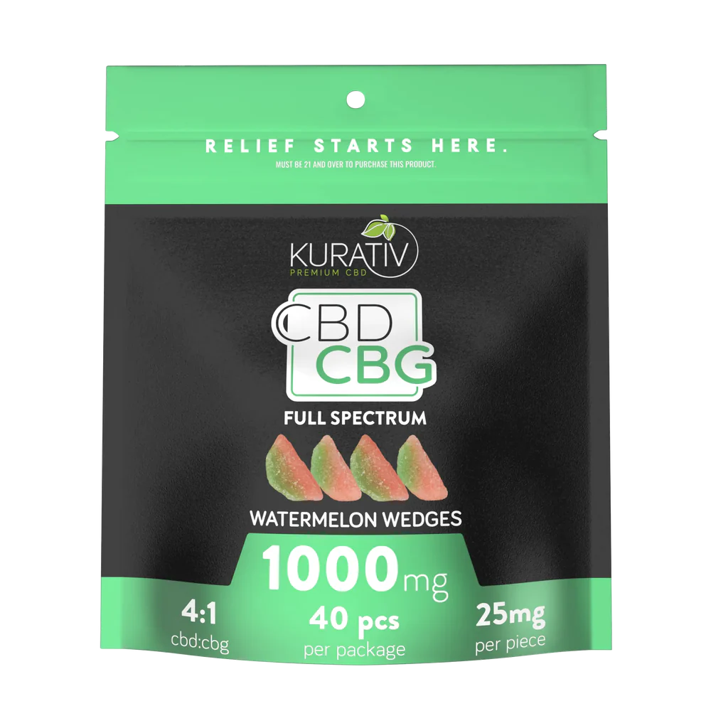 Kurativ- Full Spectrum CBD+CBG 1,000MG Gummies - The Society 