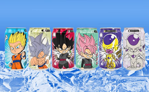 Ocean Bomb Dragonball Z  Super Soda Flavour Collector Cans- Sparkling Water (EXCLUSIVE) , 330 ml, Assorted Flavors0 - The Society 