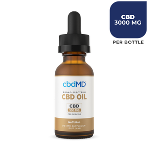 CBD MD 3000mg CBD Tincture - Natural - The Society 