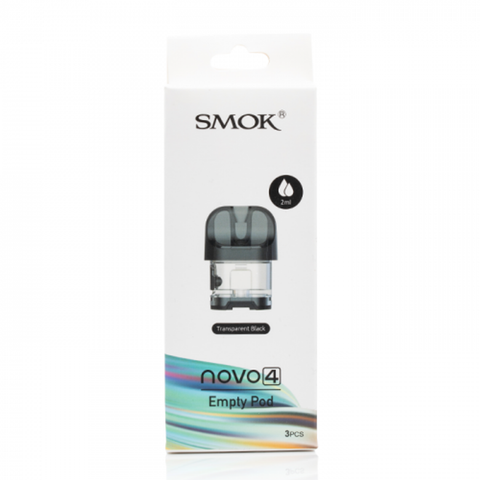 Smok Novo 4 - Empty Pod 2ML- Transparent (3pk) - The Society 