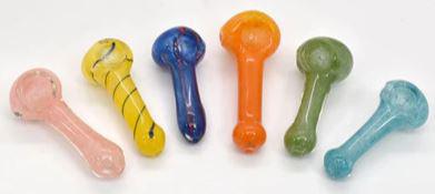 2.5”-3” Peanut Hand Glass - Assorted Color - The Society 