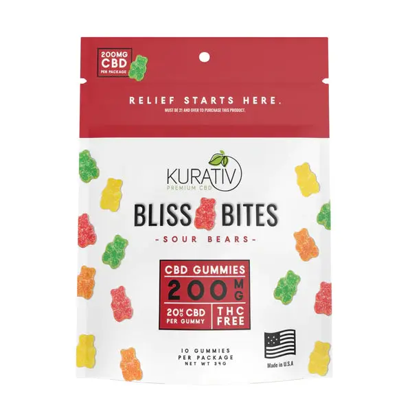 Kurativ- CBD Bliss Bites 200MG CBD Gummies - The Society 