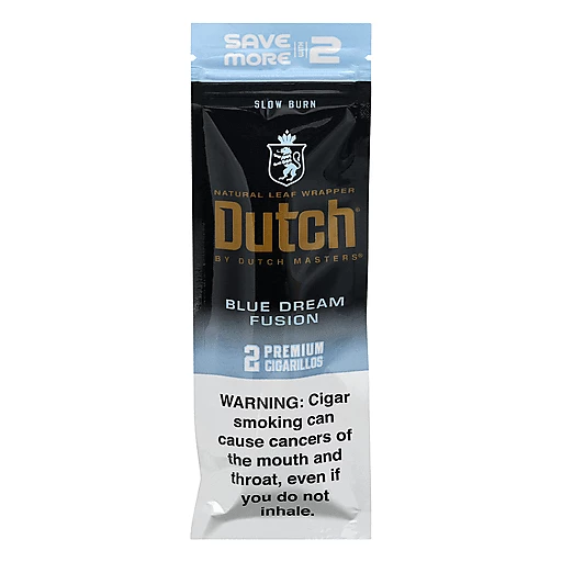 Dutch Masters- Natural Leaf Wrappers - Blue Dream Fusion - 2 pack - The Society 