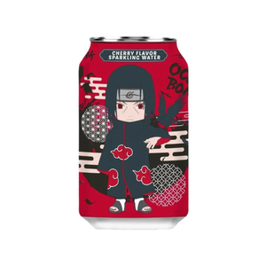 Limited Edition Ocean Bomb Naruto Shippuden- Itachi Uchiha - Super Soda Flavor Collector Cans- Sparkling Water (EXCLUSIVE) , 330 ml, Assorted Flavors - The Society 