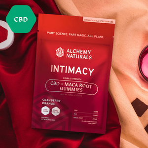 ALCHEMY NATURALS -  INTIMACY - Full Spectrum CBD+MACA ROOT  GUMMIES 1,500MG - The Society 