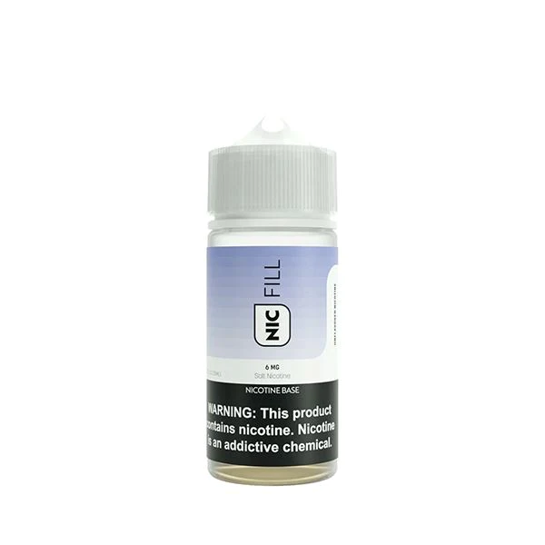 Nic Fill Unflavored Nicotine Concentrate 3mg & 6mg- 70mL- Assorted - The Society 