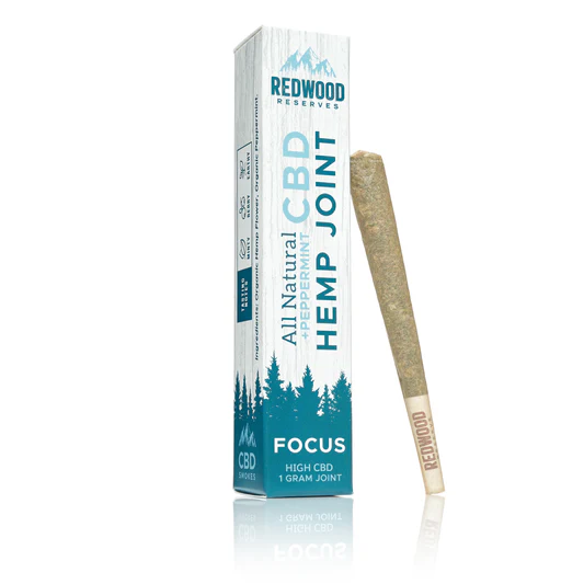 REDWOOD RESERVES - All Natural + Peppermint CBD Hemp Joint - Focus - The Society 