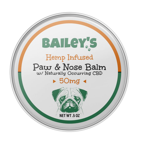 Bailey's CBD Infused Paw & Nose Balm 50mg - The Society 