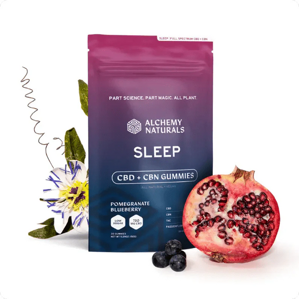 ALCHEMY NATURALS  -  SLEEP - Full Spectrum CBD+CBN GUMMIES 1,500MG - The Society 