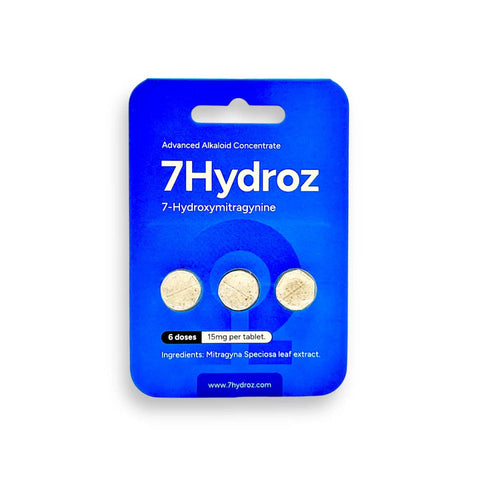 7Hydroz- 7-Hydroxymitragynine Kratom Alkaloid Tablets- 15mg- 3 tablets - 6 doses - The Society