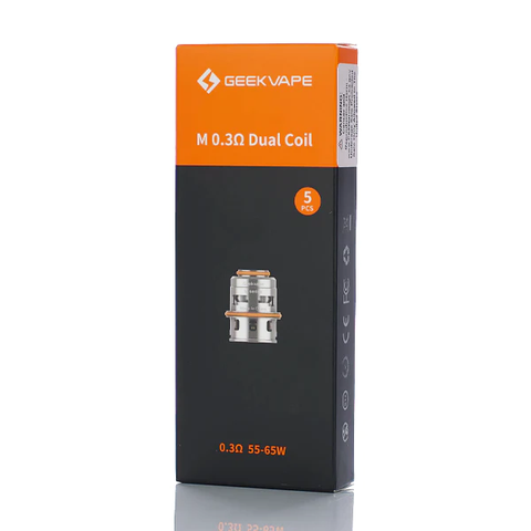 GeekVape M Dual Coil 0.3 Ohm 55-65W (Pack of 5) - The Society 