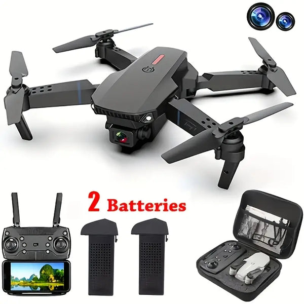 E99D Max Foldable Drone with Dual 4K Camera, App Control, FPV Live Video/Photo - The Society