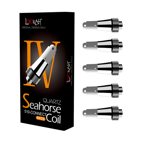Lookah Seahorse 510 Thread Quartz (Coils)(5-Pack) - Type IV - The Society