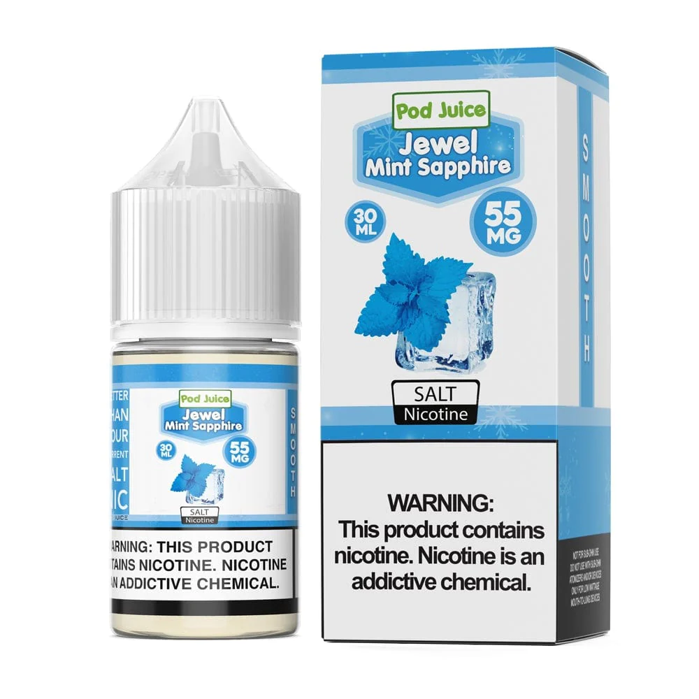 Pod Juice- Jewel Mint Sapphire 55mg - The Society 