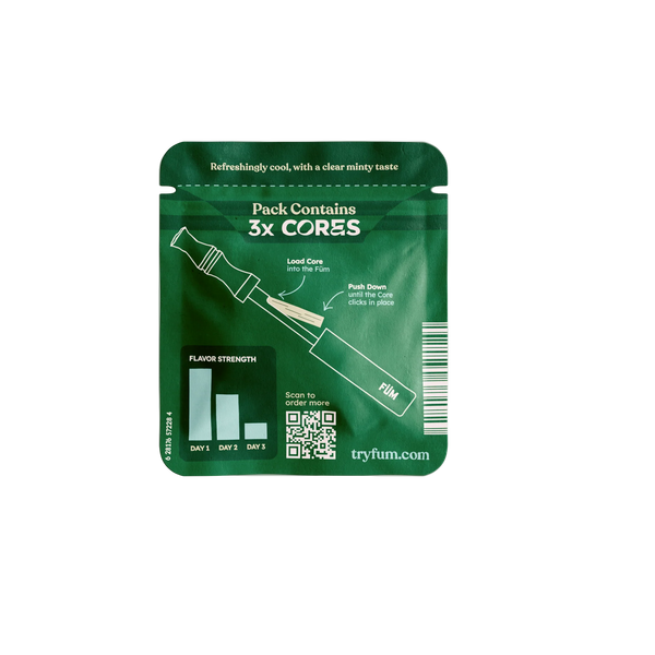 FUM - Flavored Air Cores - 3ct - Crisp Mint - The Society 