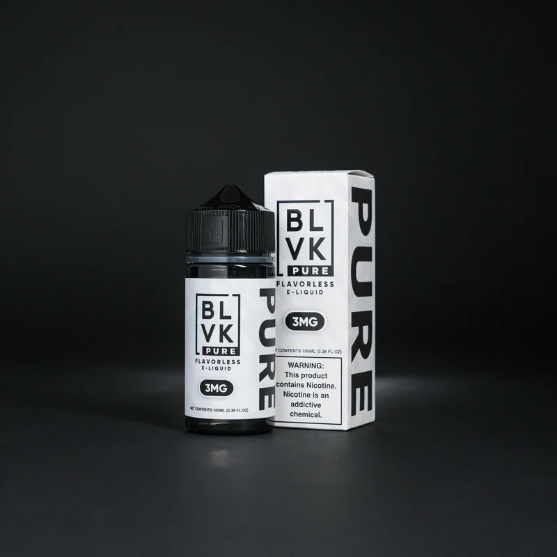 BLVK- Flavorless Freebase Size: 100ML Bottles Nicotine: 3MG - The Society