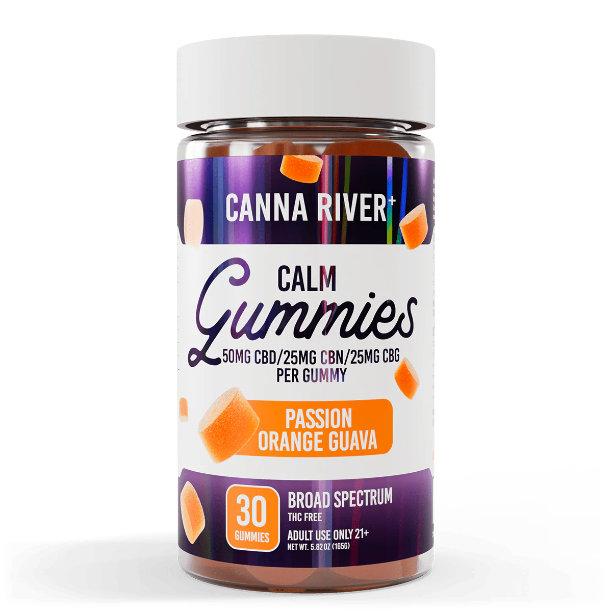 Canna River - CBD Calm Gummies 3000mg Total CBD/CBN - Broad Spectrum - The Society