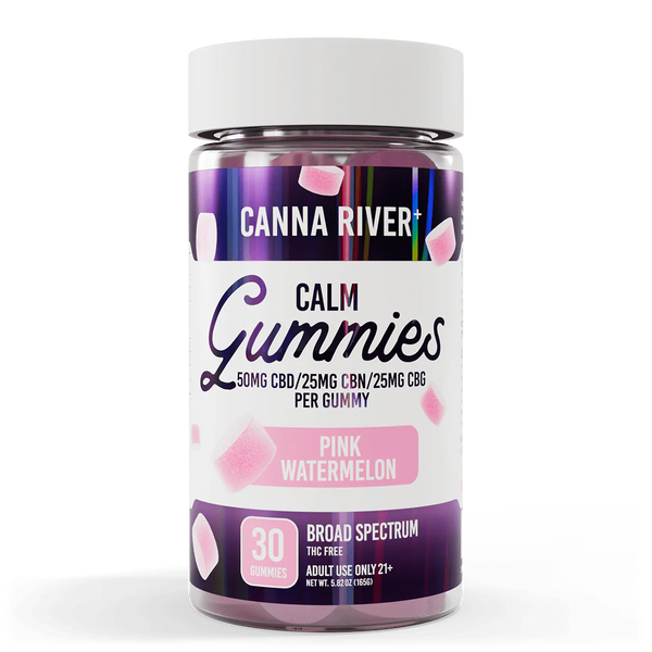 Canna River - CBD Calm Gummies 3000mg Total CBD/CBN - Broad Spectrum - The Society
