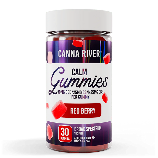 Canna River - CBD Calm Gummies 3000mg Total CBD/CBN - Broad Spectrum - The Society
