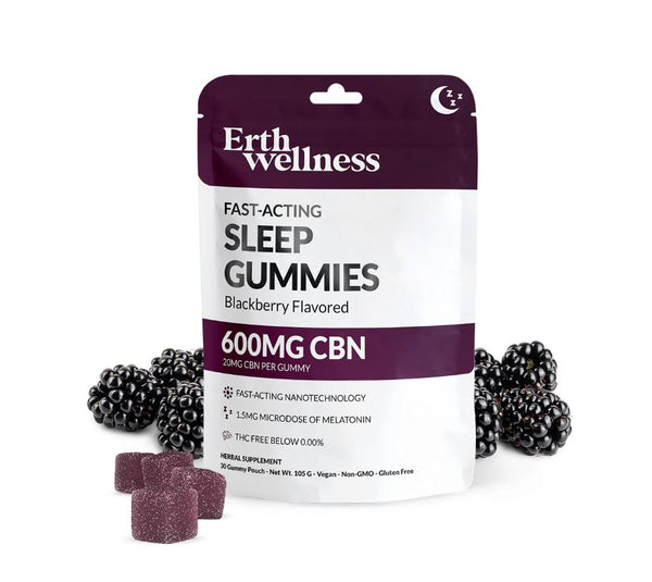Erth Wellness - CBN Gummies - Sleepy Blackberry 600mg