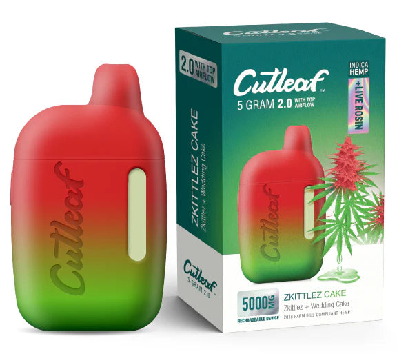 Cutleaf - 2.0 - Live Rosin - Disposable - Zkittlez Cake - 5G - The Society