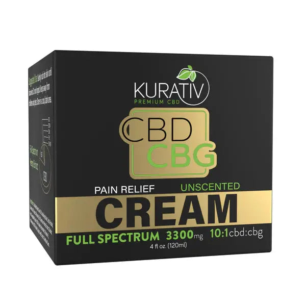 Kurativ - Full Spectrum 3300mg CBG Cream - Unscented - The Society