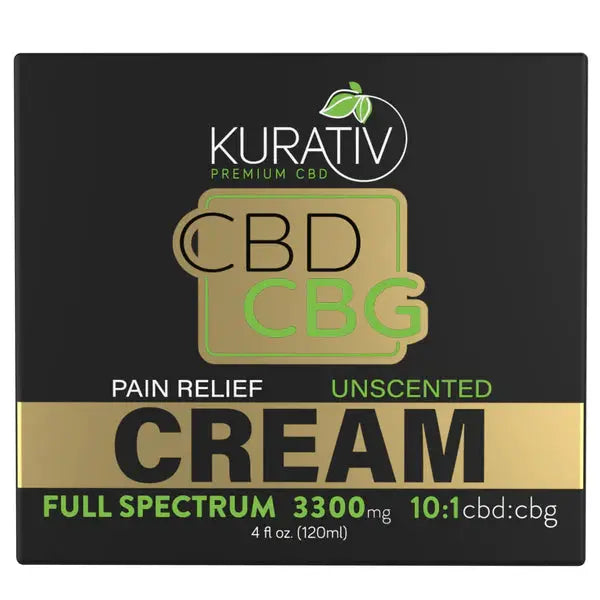 Kurativ - Full Spectrum 3300mg CBG Cream - Unscented - The Society