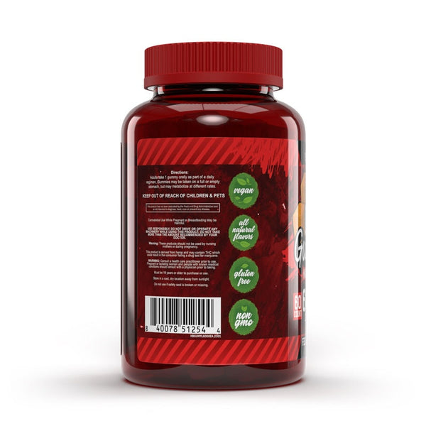 Hemp Bombs, Maximum Potency CBD Gummies, Yuzu Lemonade, Isolate THC-Free, 60ct, 6000mg CBD - The Society