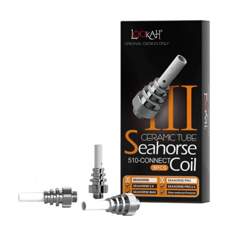 Lookah Seahorse 510 Thread Ceramic (Coils)(3-Pack) - Type III - The Society