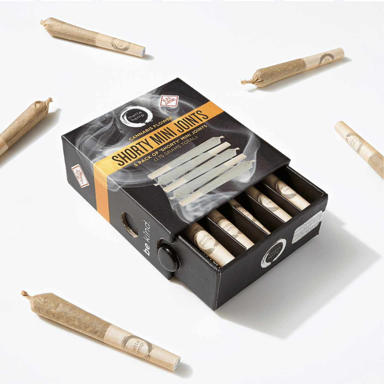 Metta Hemp Company- Shorty Mini Joints - CBD - Super Lemon Haze (Sativa) - The Society