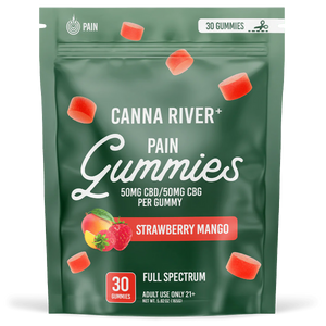 CBD Pain Gummies - Full&nbsp;Spectrum / Assorted / 50mg CBD + 50mg CBG per Gummy / 30 Gummies - The Society