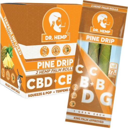 Dr. Hemp - 2 Pack CBD + CBG Palm Rolls - 2 GMS - Assorted Prerolls - The Society