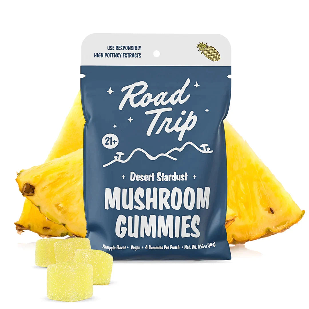 ROAD TRIP HIGH POTENCY 14000MG Desert Stardust MUSHROOM GUMMIES - The Society