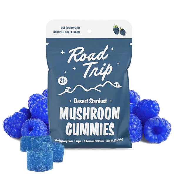 ROAD TRIP HIGH POTENCY 14000MG Desert Stardust MUSHROOM GUMMIES - The Society