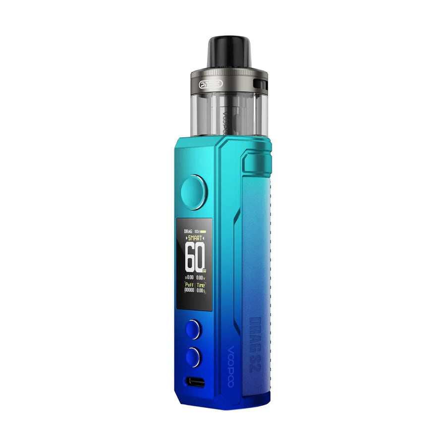 Voopoo Drag S2 60W Kit (Pod System) - Sky Blue - The Society