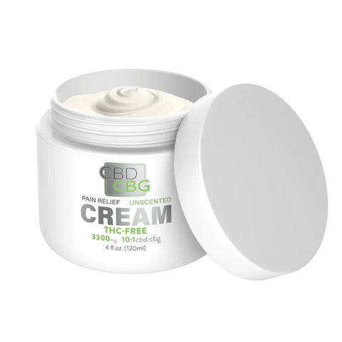 Kurativ - THC-Free 3300mg CBG Cream - Unscented and Cooling - The Society