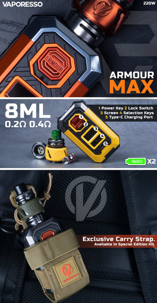 Vaporesso Armour Max Gift Edition 220W Kit - The Society