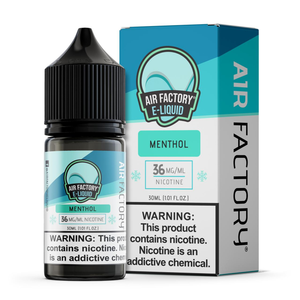 Air Factory Salt Series 36mg- 30mL- Menthol - The Society 